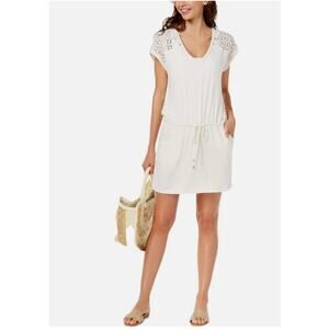 Calvin Klein Swim Cover Up Tunic White Size L XL